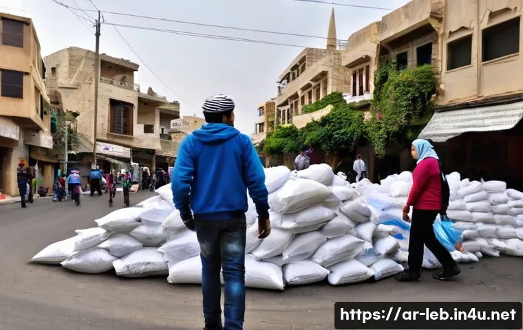 레바논의 환경 문제와 대책 - **Waste Crisis & Community Action in Lebanon:** A bustling yet concerned street scene in a Lebanese ...